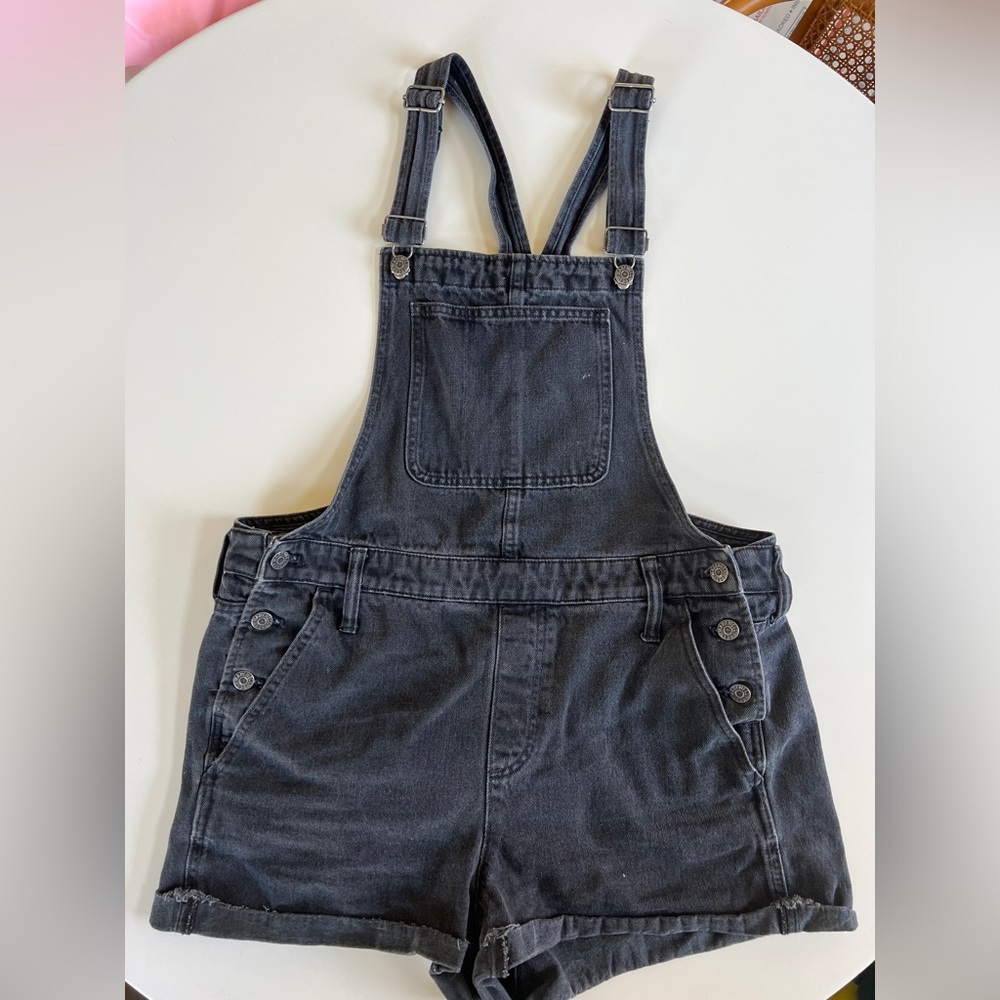 Black Madewell Jean Overall Shorts - Large (L)